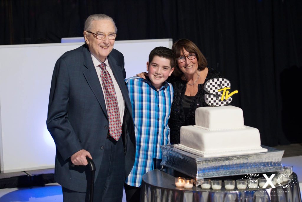 bar mitzvah boy and family