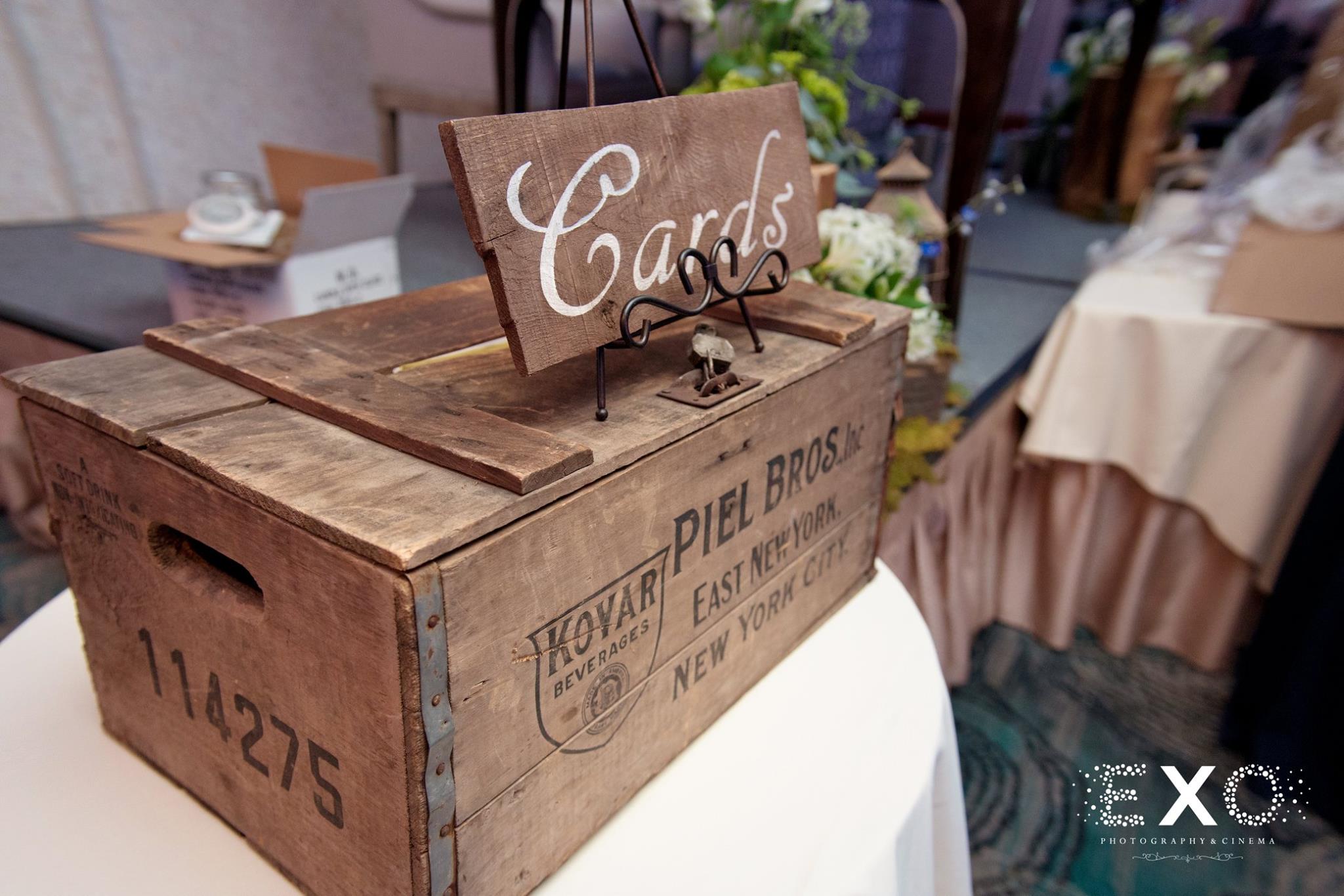 handmade wooden card box