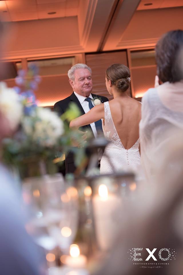 bride and father dancing to music by AGES events