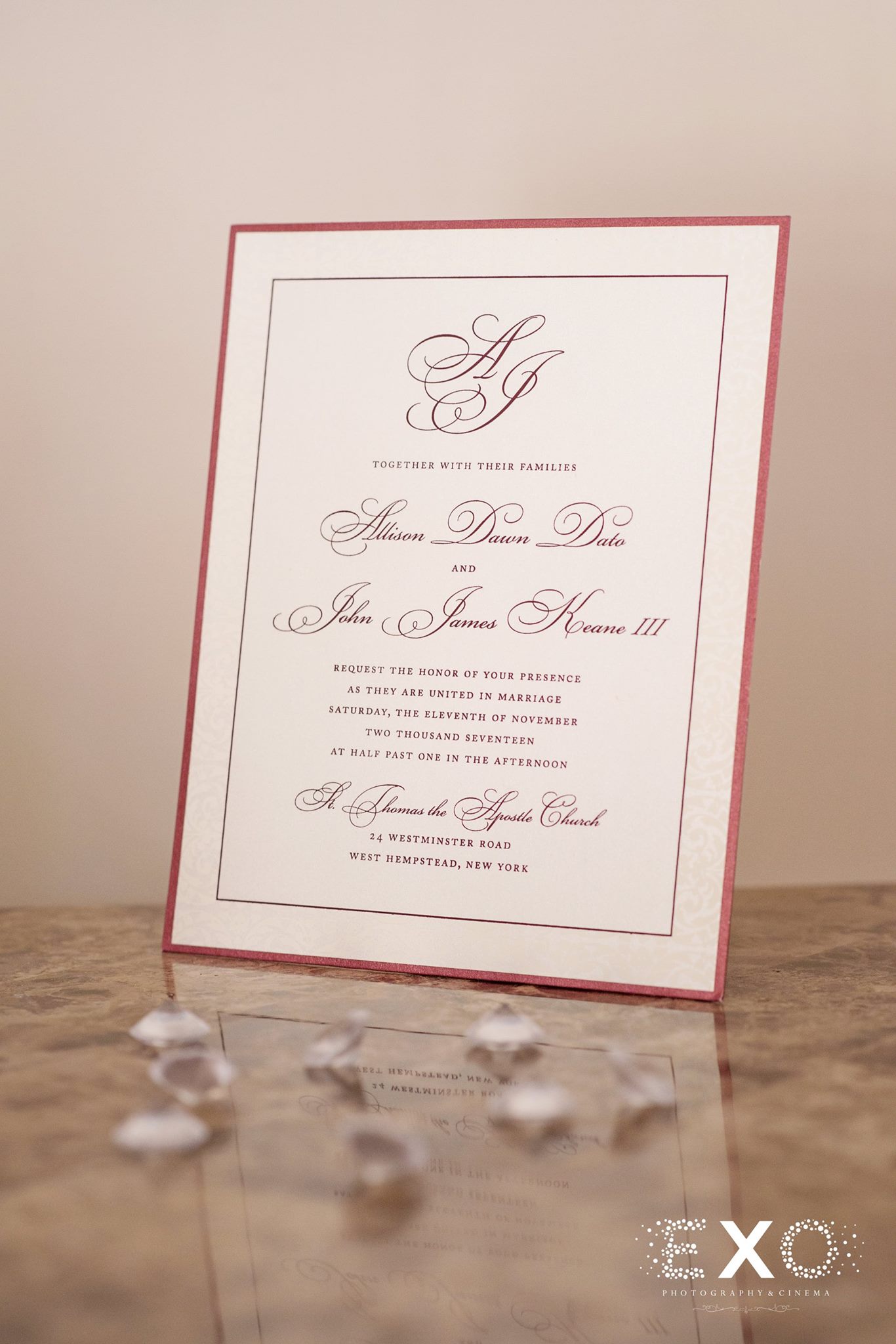 wedding invitation stationary by J&D Invitations