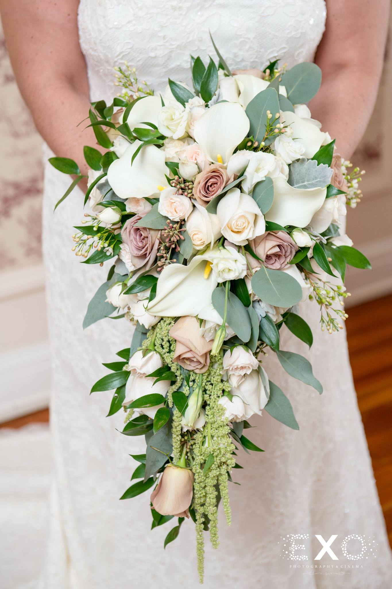 brides floral bouquet by Pedestals