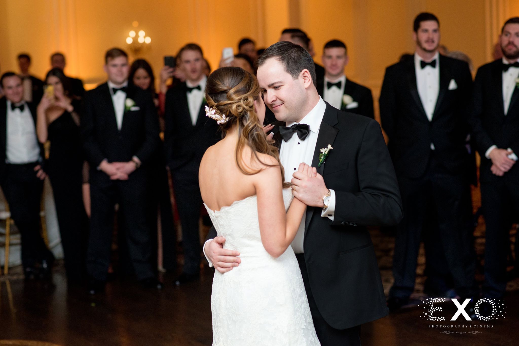bride and groom dancing at Inn at New Hyde Park wedding celebration