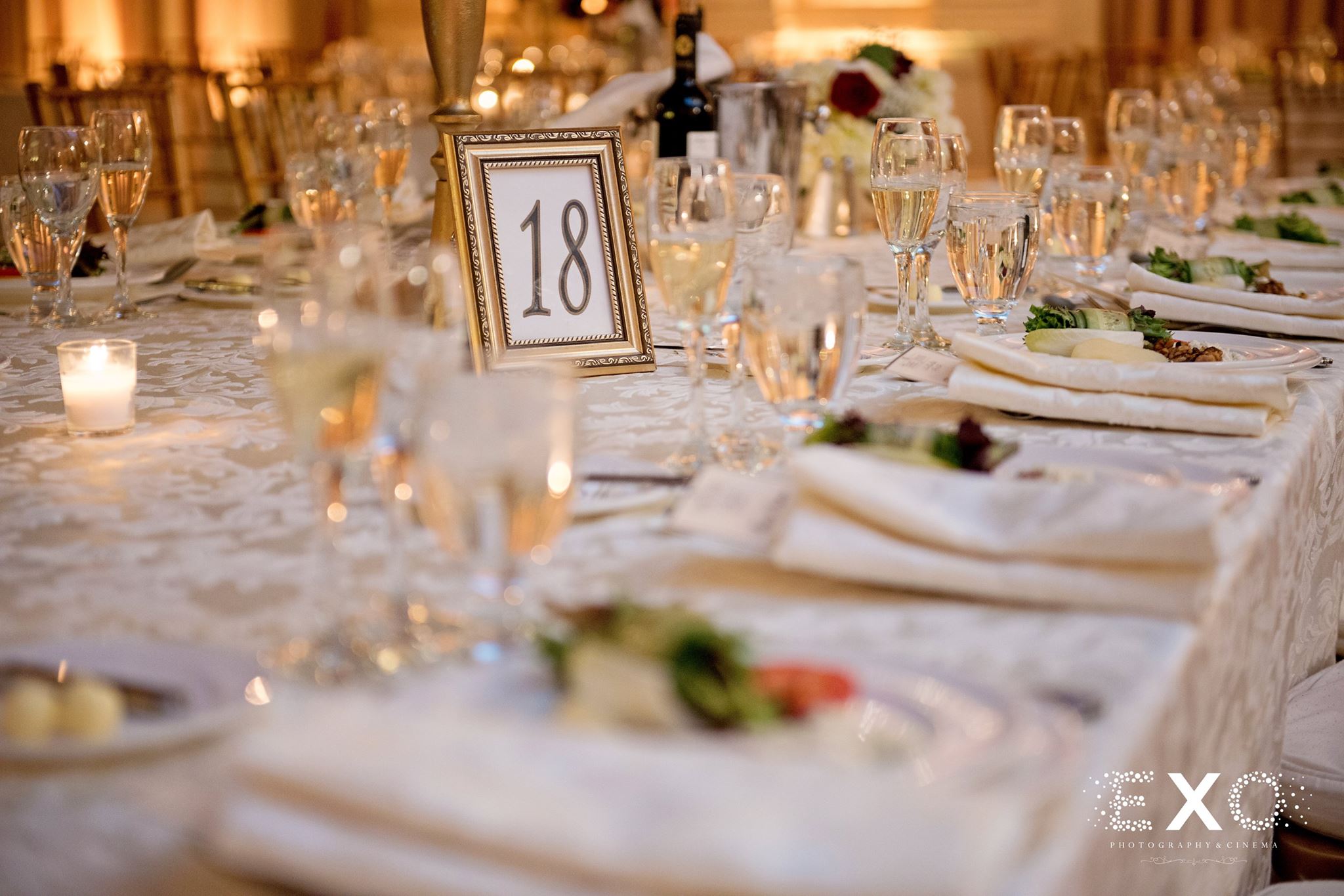 table setting at Inn at New Hyde Park wedding