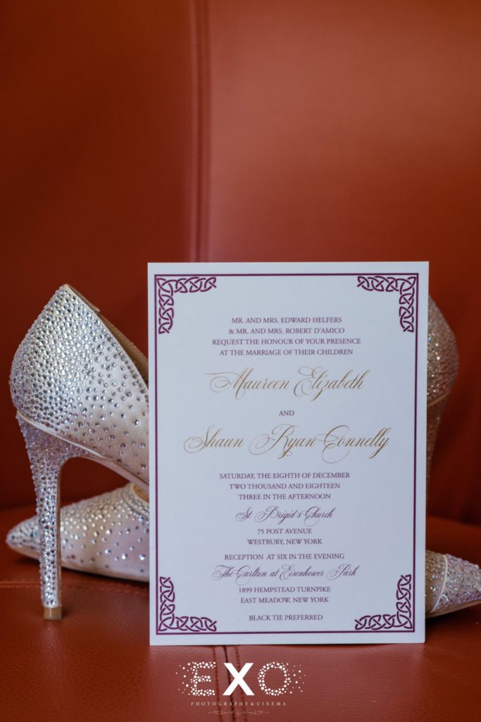 Wedding Invitation details. Wedding shoes.