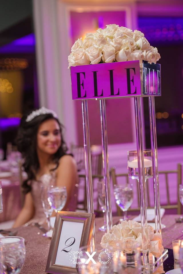 Elle with centerpiece at The Piermont