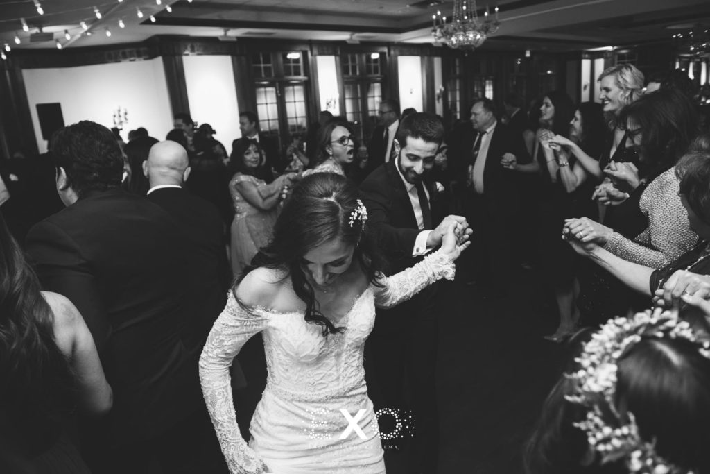 Bride and groom dancing at The Mansion at Oyster Bay