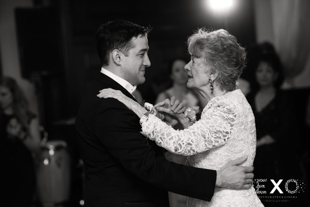 groom dancing with grandmother