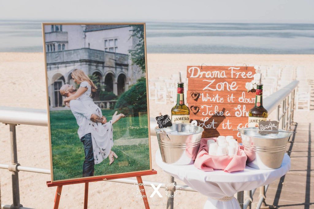 DIY wedding inspo. drama free zone sign