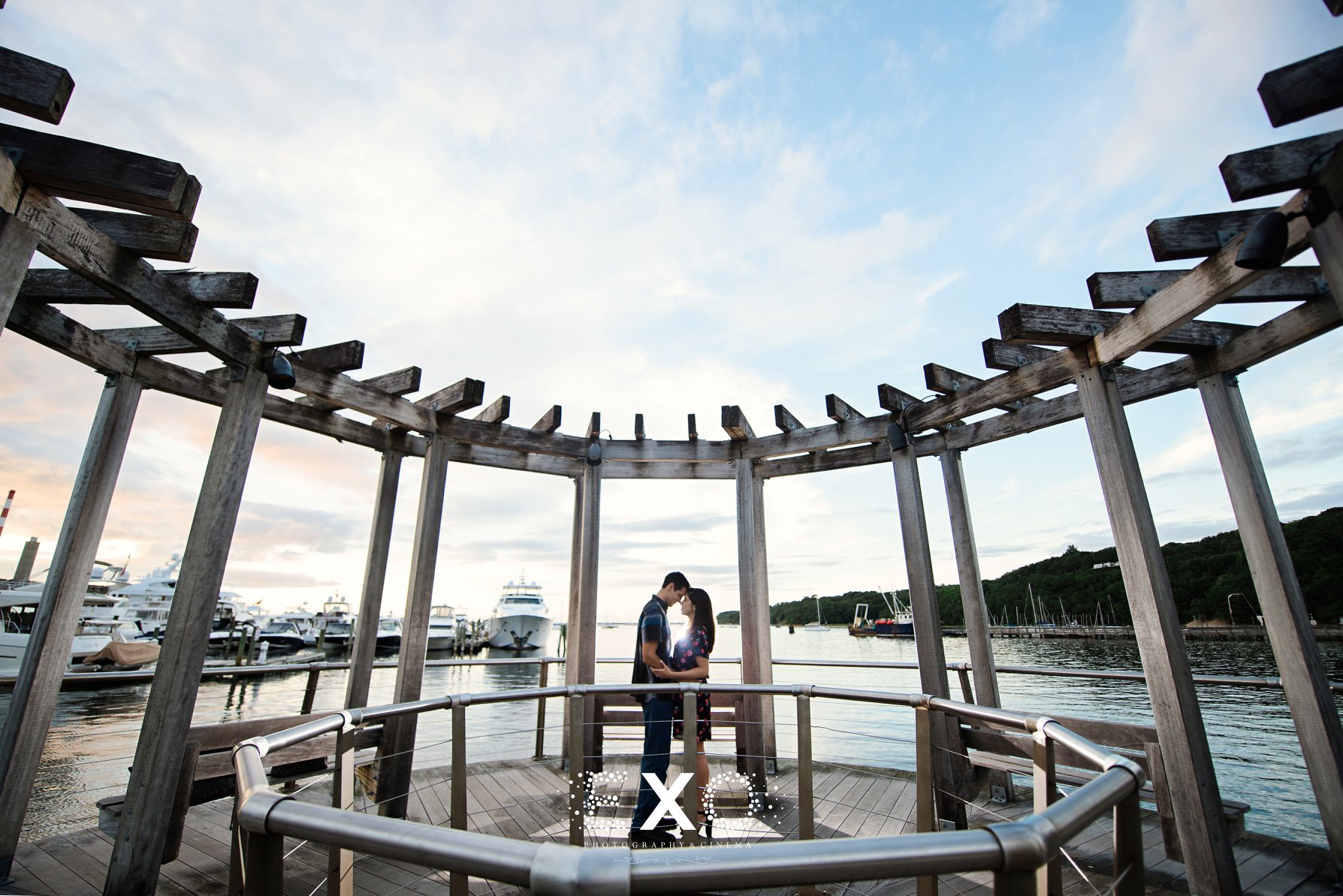 couple on the cool dock