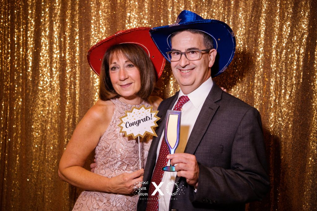 Guests in photo booth