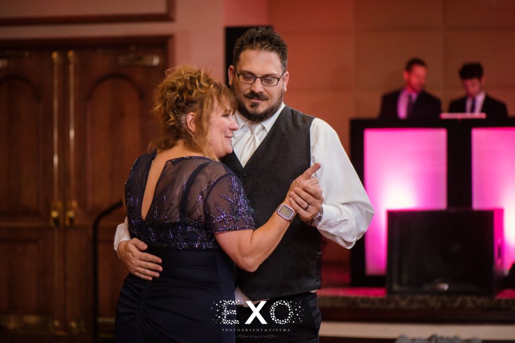 groom and mother dancing at Willow Creek Golf and Country Club