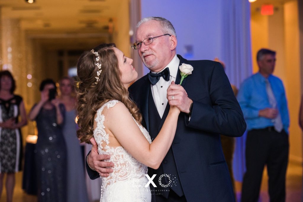 bride and her father dancing at Allegria Hotel