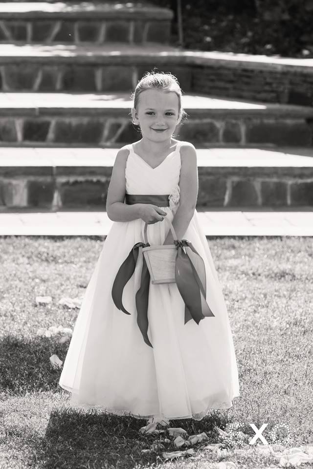 adorable flower girl at Centerport Yacht Club