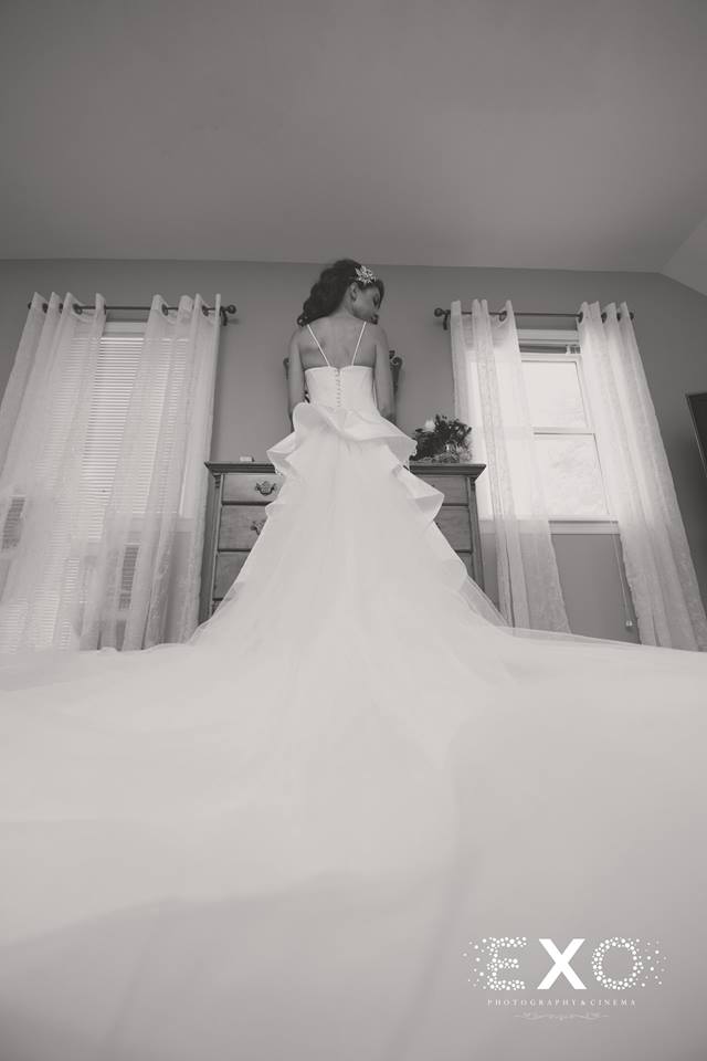 beautiful bride all ready