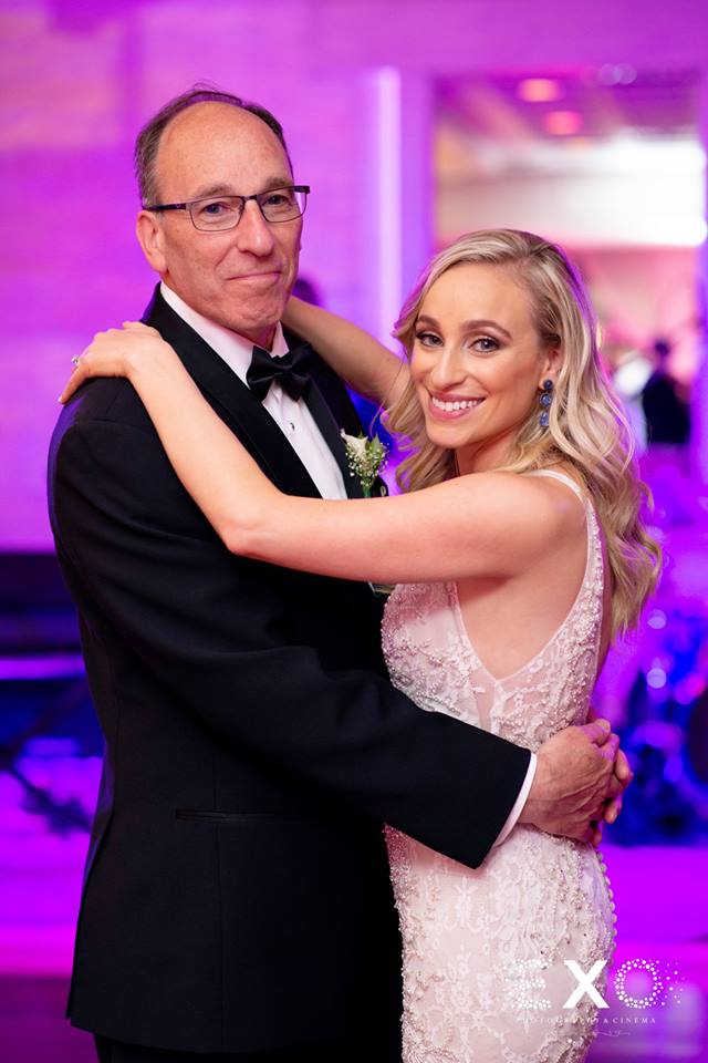 bride and father dancing at Woodbury Country Club
