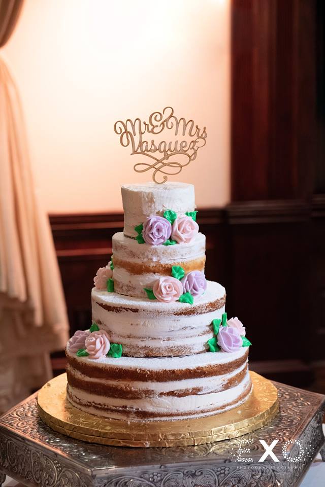 wedding cake at The Mansion at Oyster Bay