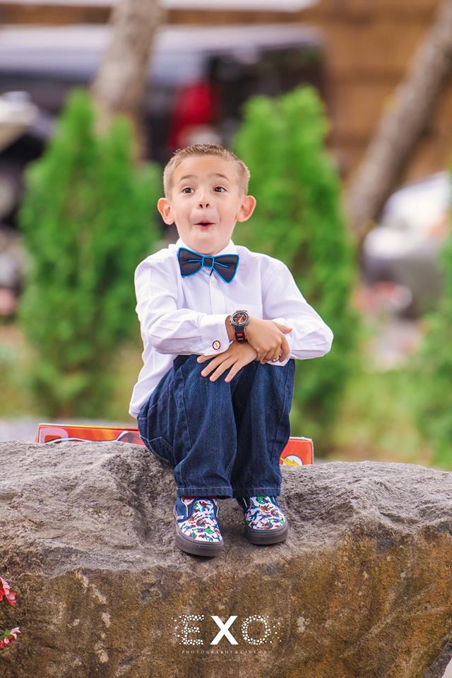 cute ring bearer at their private residence