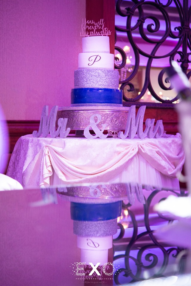wedding cake at Larkfield