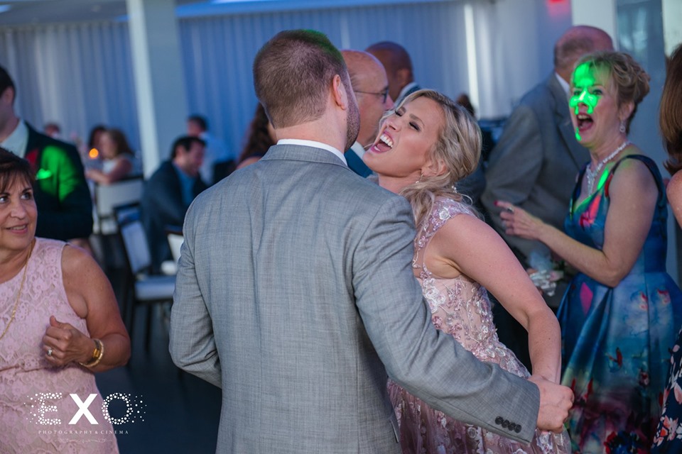 bride and groom dancing at Harbor Club at Prime