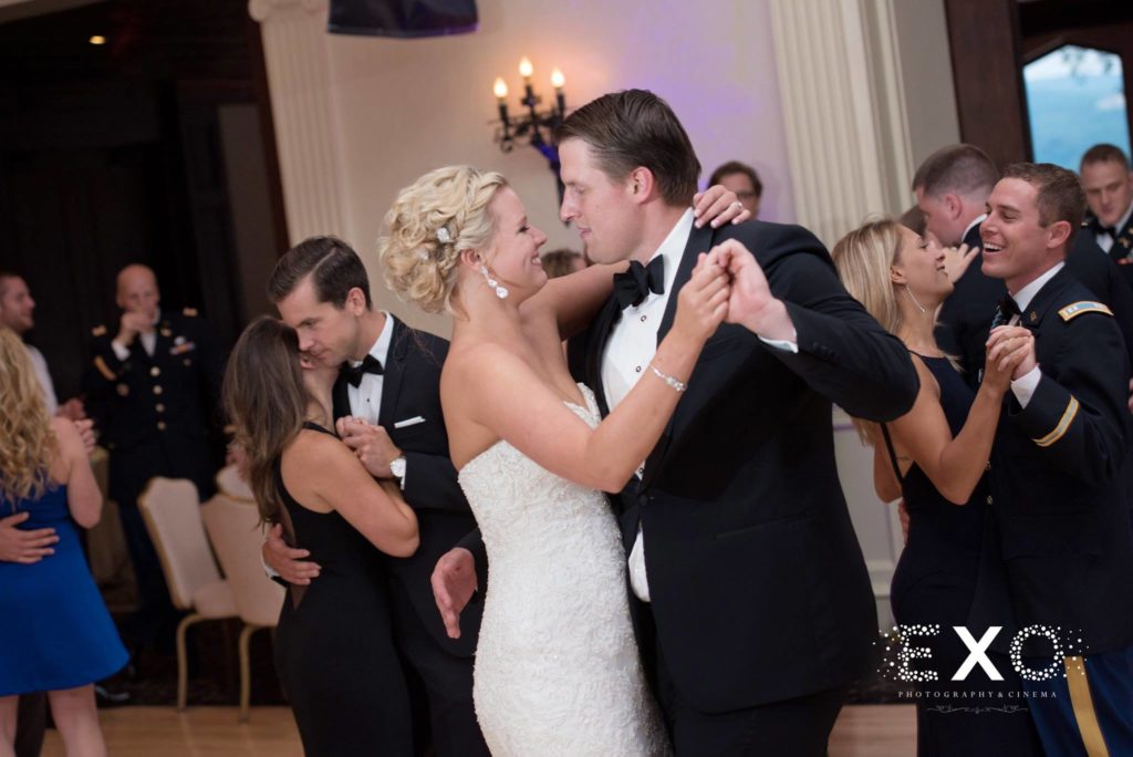bride and groom dancing at The Thayer Hotel