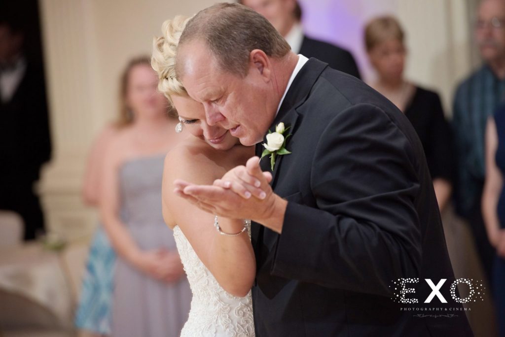 bride and father during the father-daughter dance at The Thayer Hotel