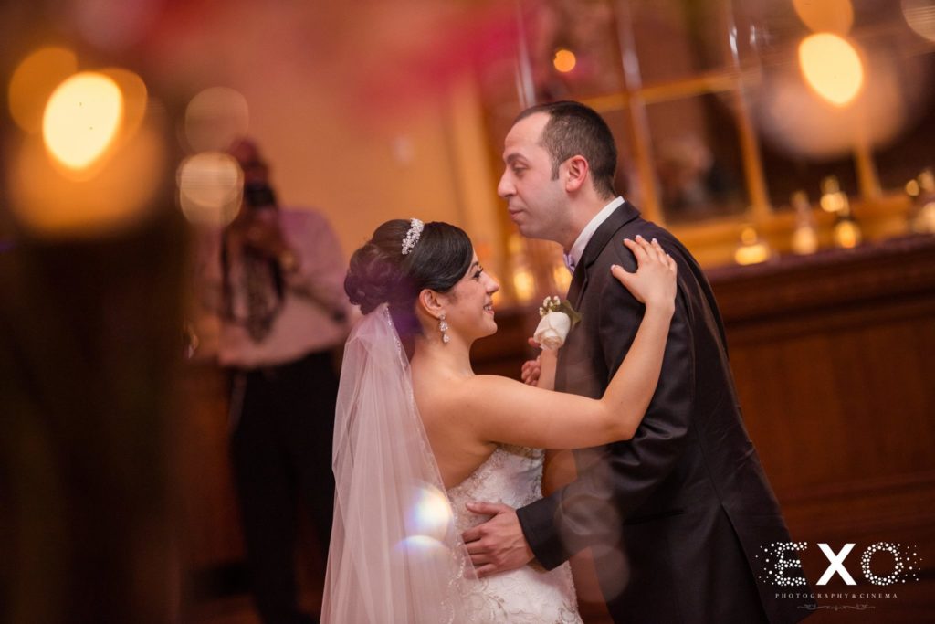 bride and brother dancing at Larkfield Manor