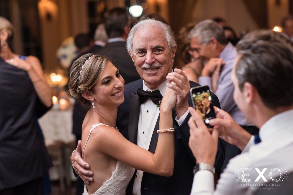 bride and father dancing at Carlyle on the Green