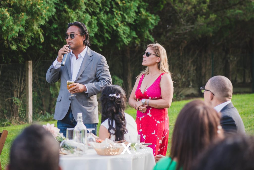 guests giving a speech at the Sag Harbor Wedding