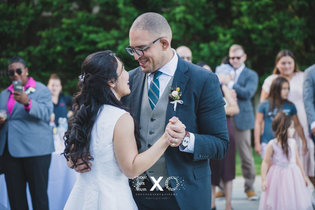 bride and groom's first dance at Sag Harbor Wedding