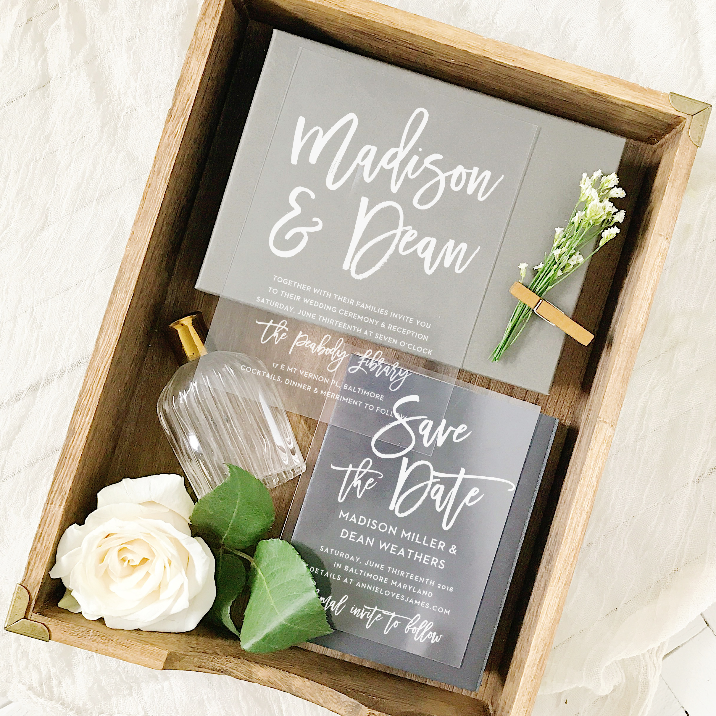 Save The Date And Wedding Invite Package