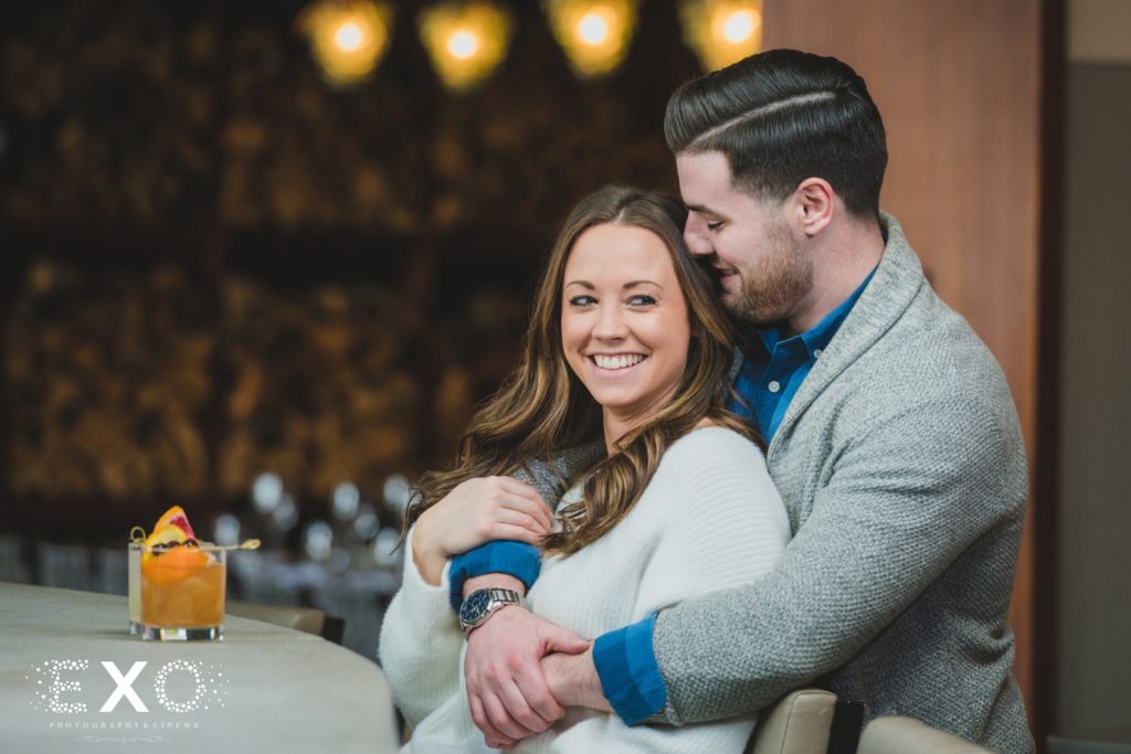 couple laughing at Prime Steakhouse