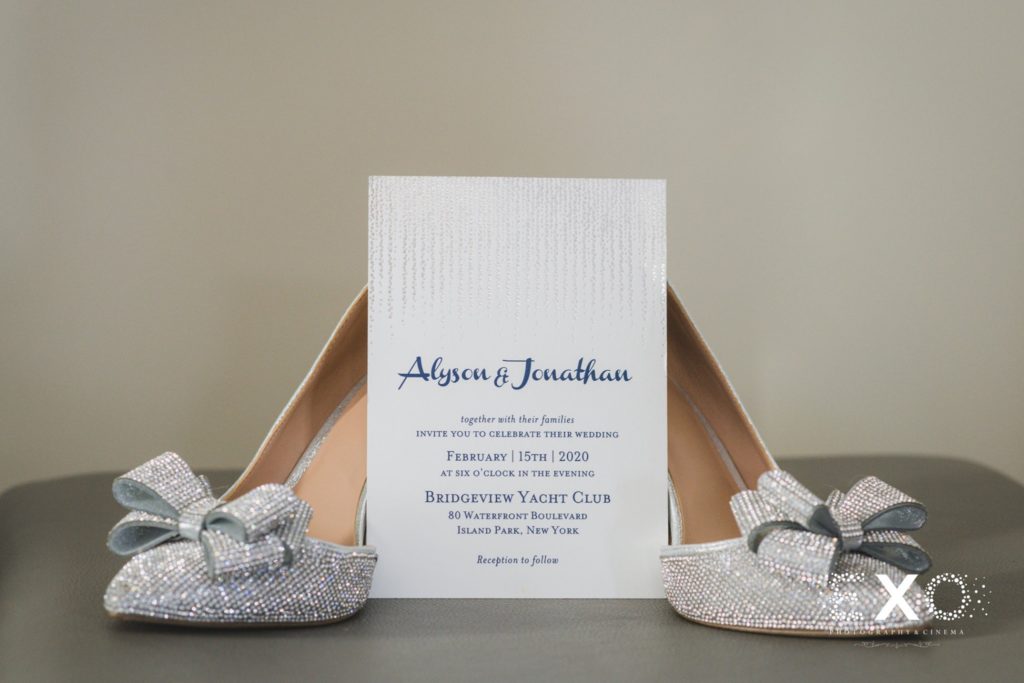 Invitation and shoes