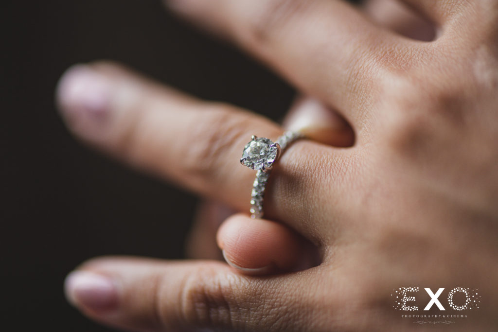 Intimate Fall wedding with Zoila and Carson wedding ring