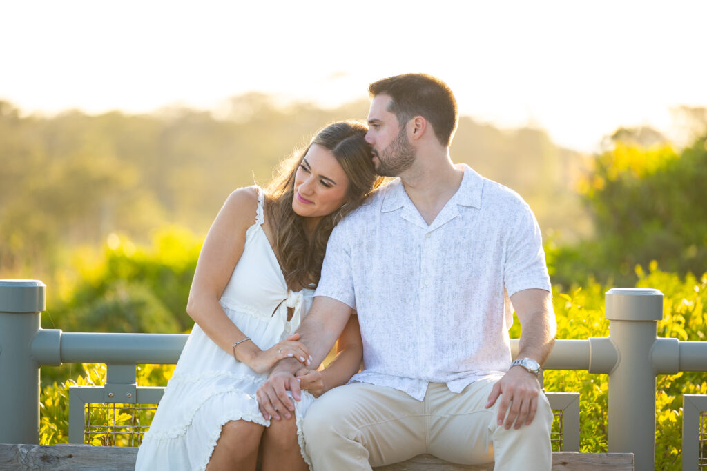 Light and airy engagement photos 