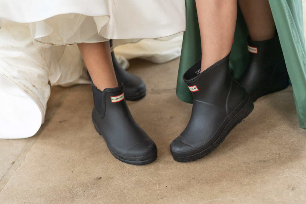 Hunter boots for wedding