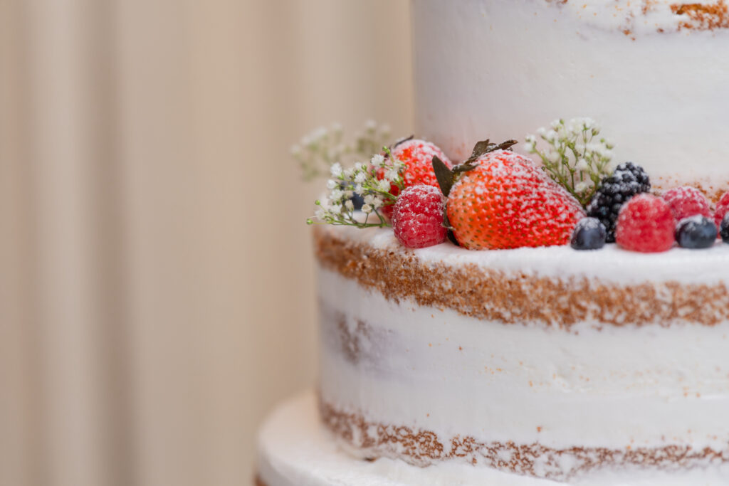 Wedding cake at Lawrence Yacht Club