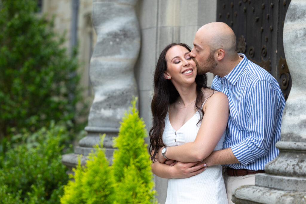 Spring engagement session at Planting Fields