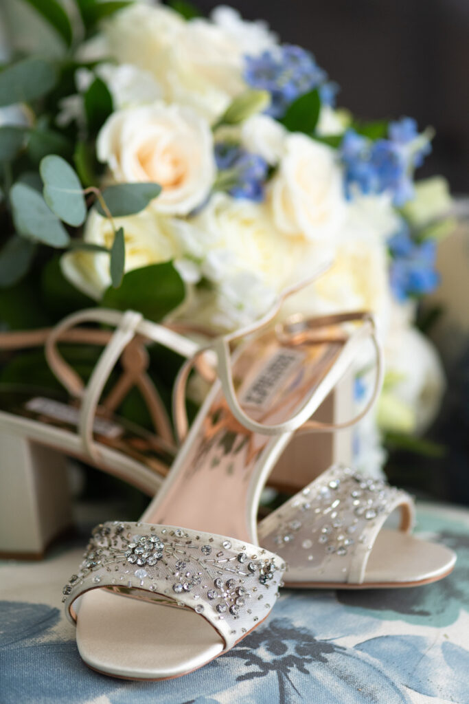 Champagne bridal shoes