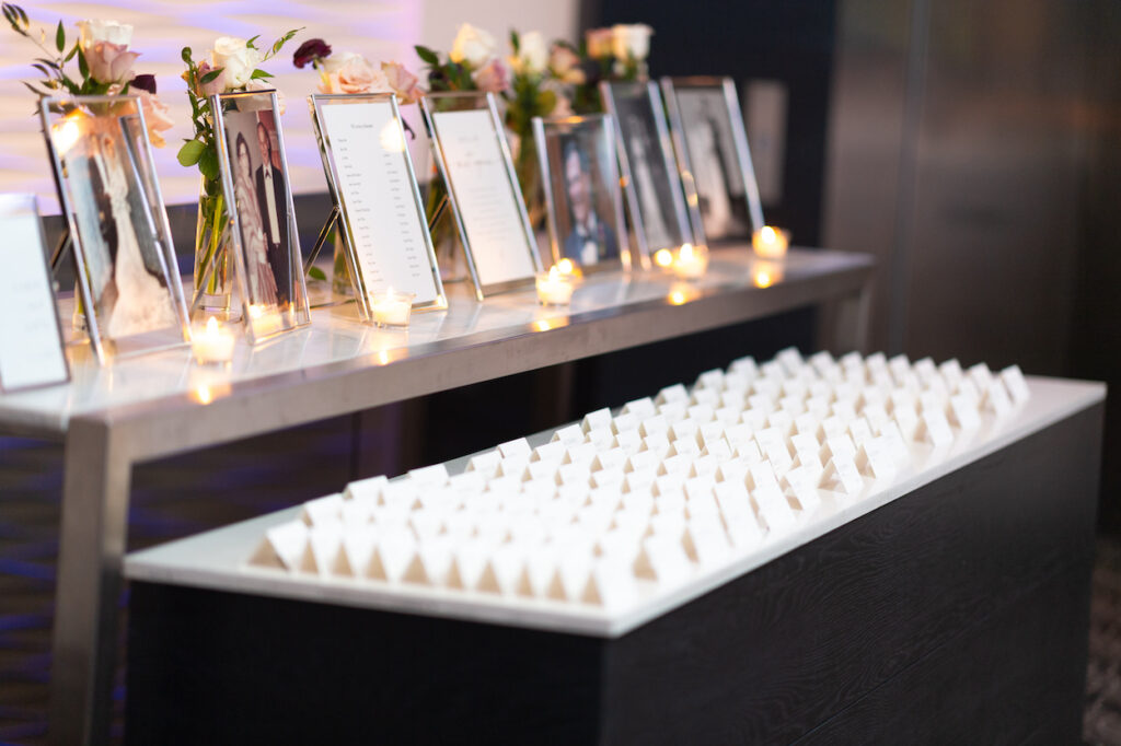 Place card table at Harbor Club at Prime