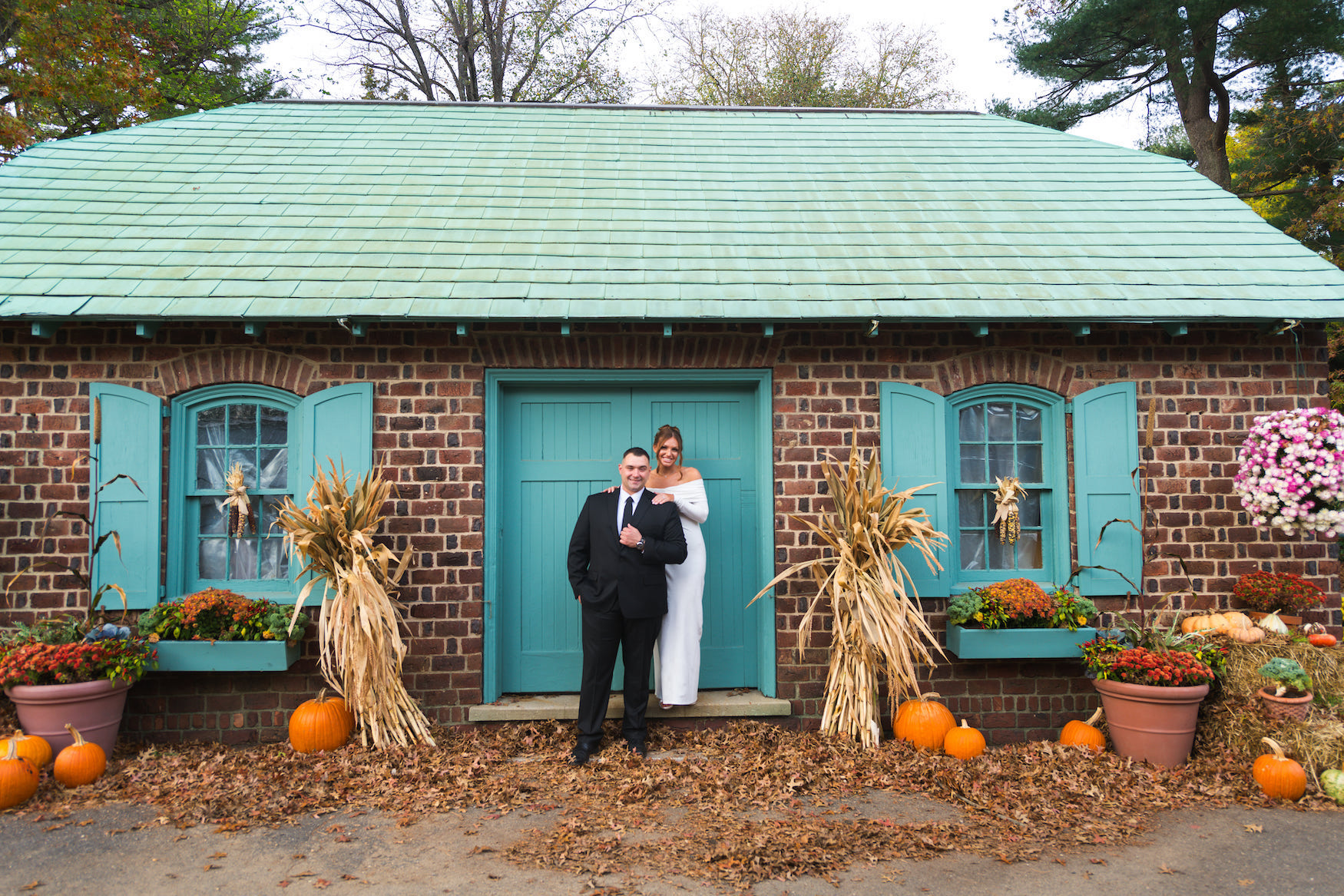 Fall decor at Planting Fields Arboretum