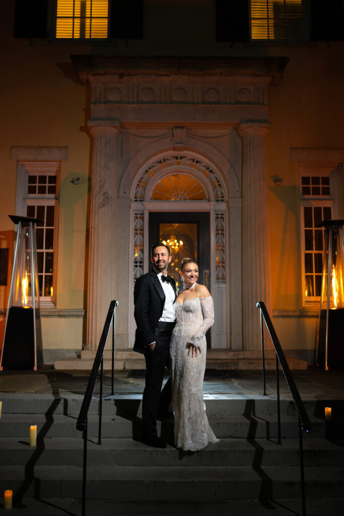 Night photo at The Mansion at Oyster Bay