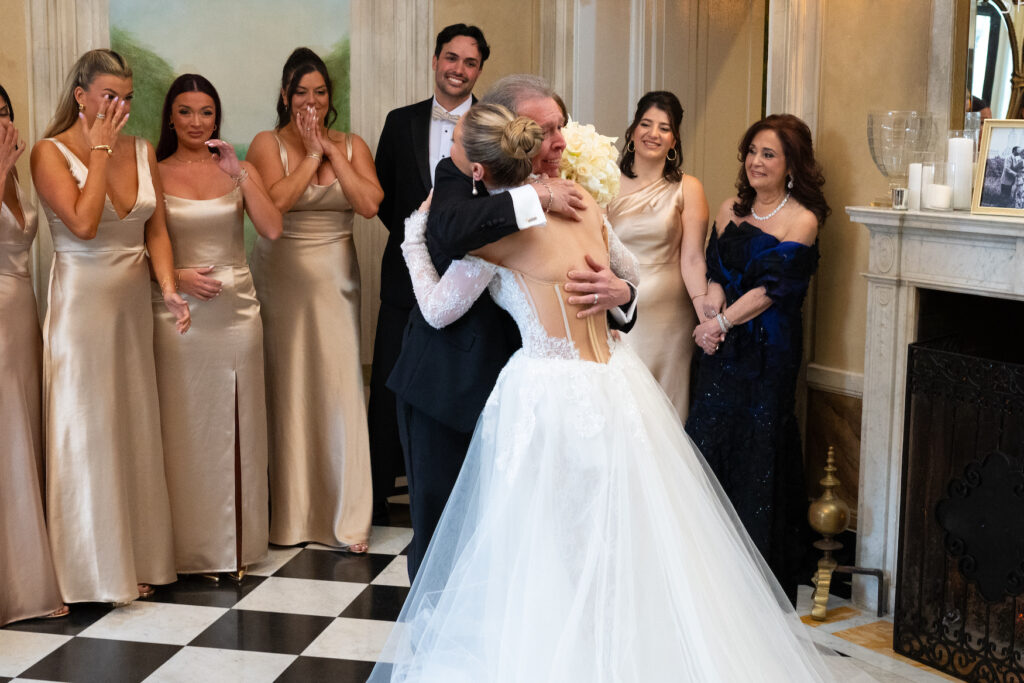 Bride father reveal at The Mansion at Oyster Bay