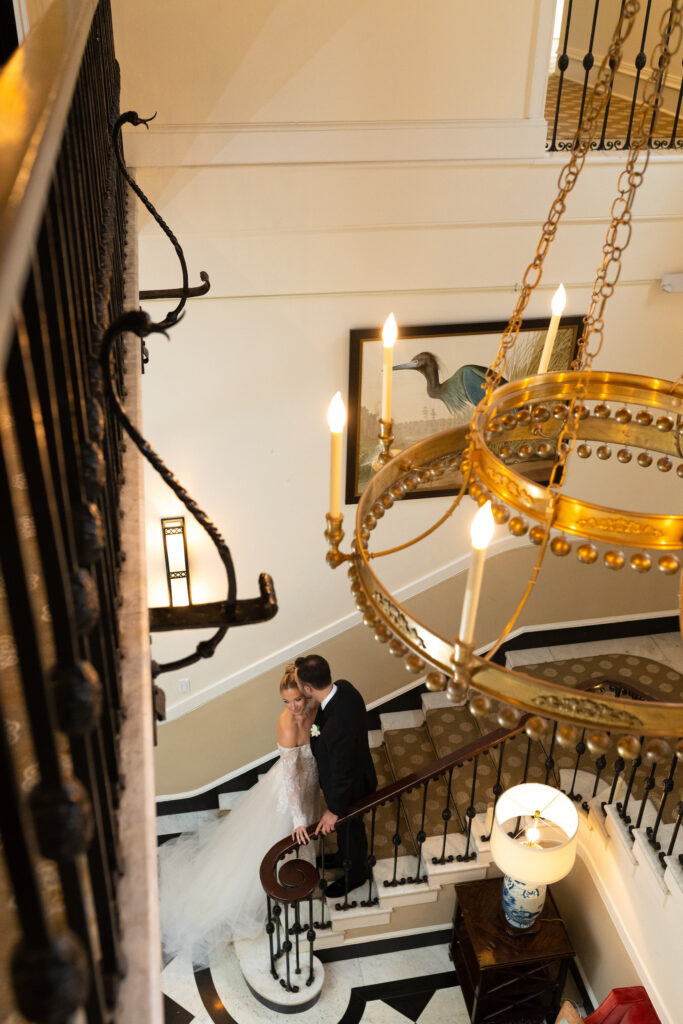 Bride and groom photos at The Mansion at Oyster Bay