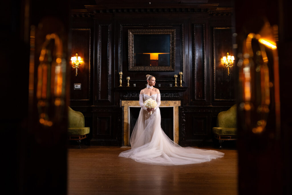 Bride portrait The Mansion at Oyster Bay
