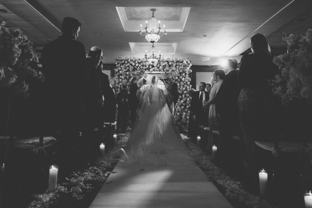 Indoor ceremony at The Mansion at Oyster Bay