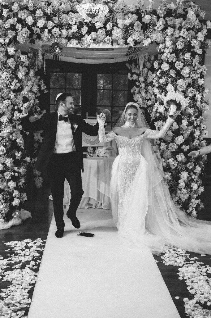 indoor wedding ceremony The Mansion at Oyster Bay