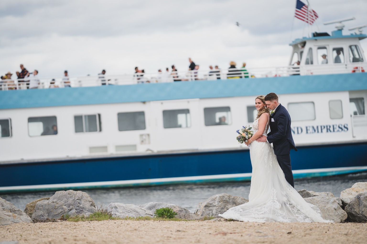 Land's End waterfront wedding in Sayville, Long Island, photographed by EXO Photography