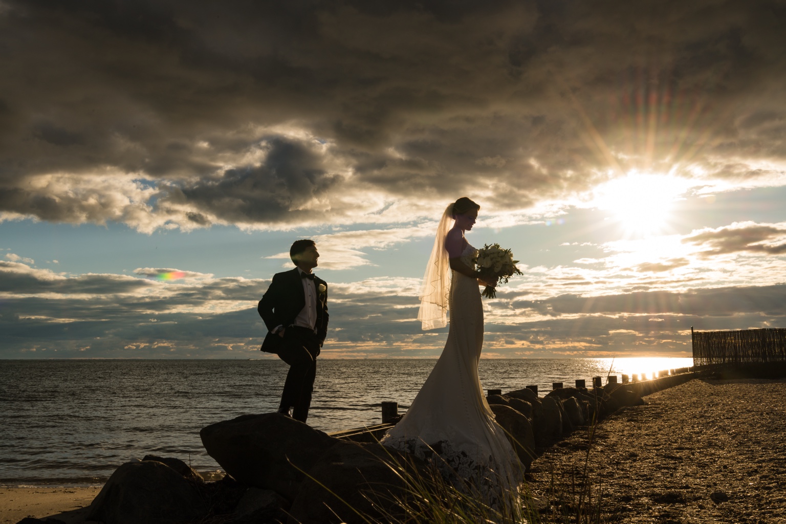 Land's End waterfront wedding in Sayville, Long Island, photographed by EXO Photography
